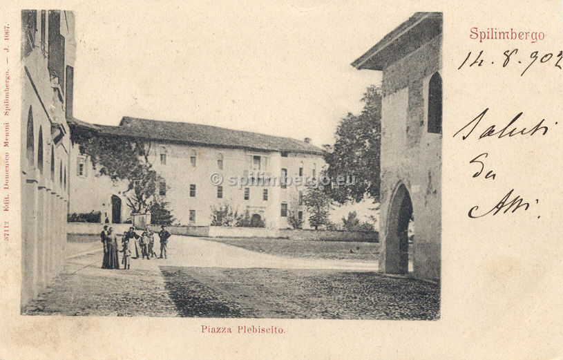 Spilimbergo, piazza Plebiscito 1902.jpg